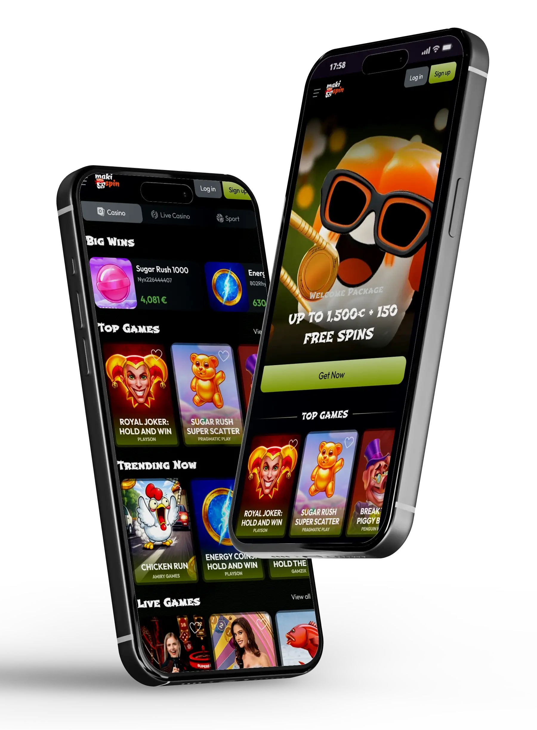 Makispin Mobile App